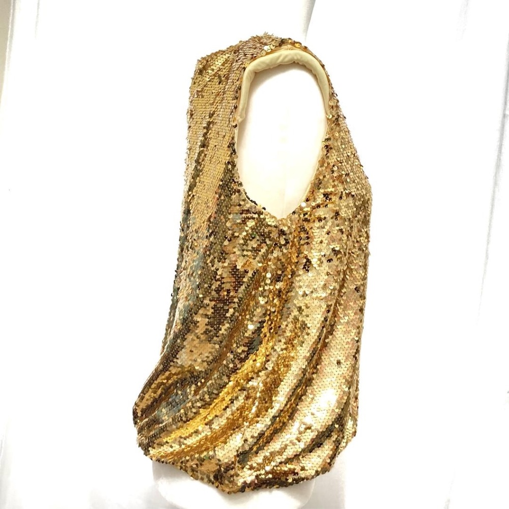 Marc New York Gold Sequin Top - Picture 3 of 11
